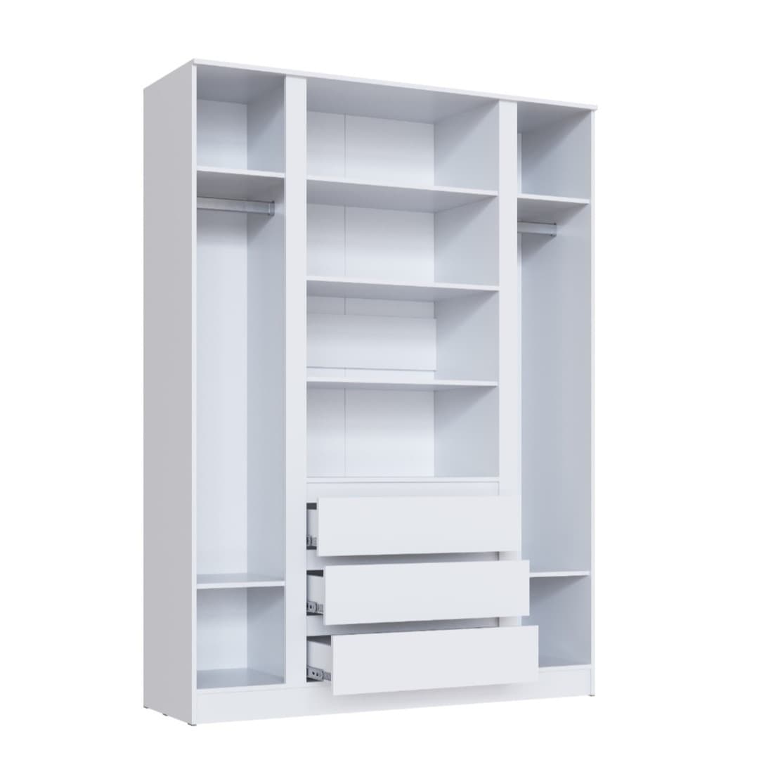 Şkaf SO75, laminat, ağ, 50x160x200 sm — изображение 2