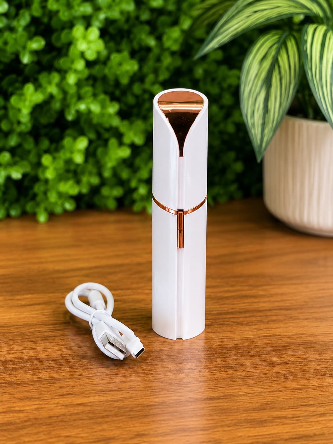 Üz üçün qadın epilyatoru USB quru ağ