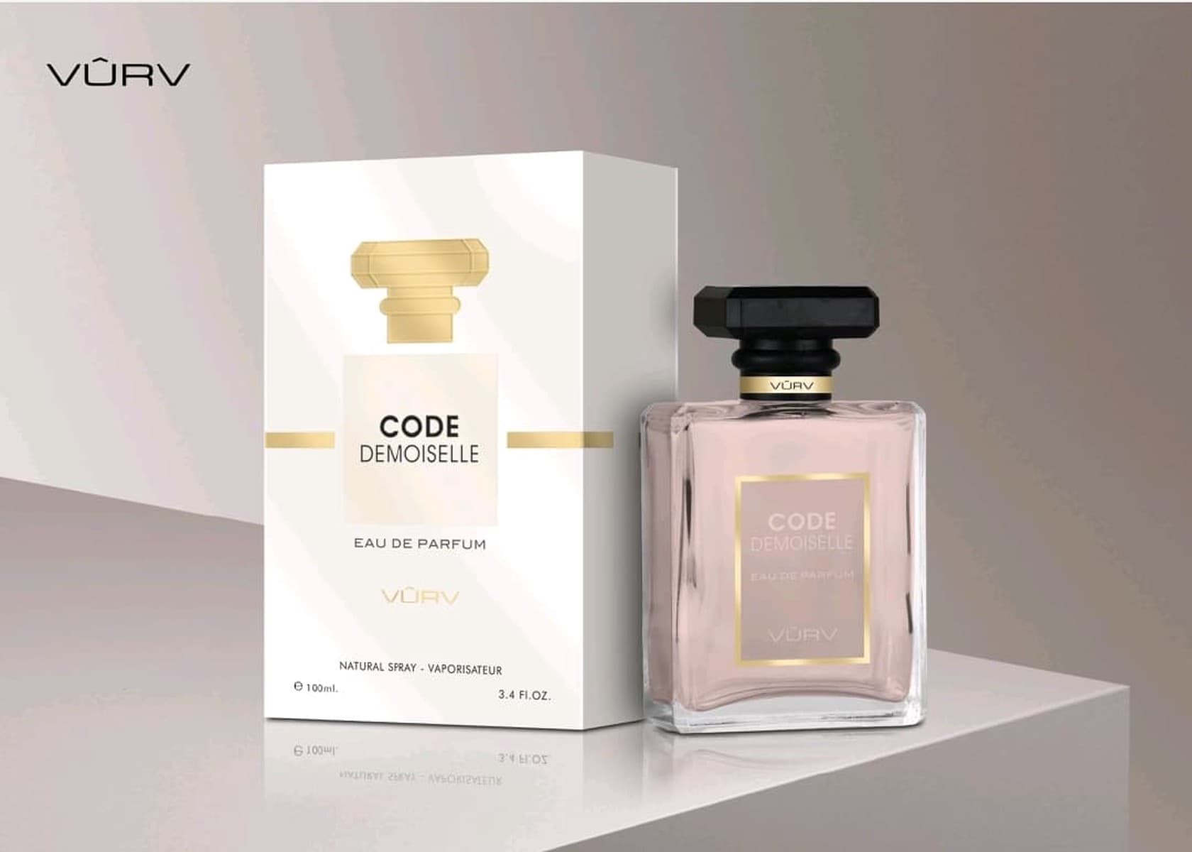 Vurv Perfumes Code Demoiselle qadınlar üçün ətir suyu 100 ml
