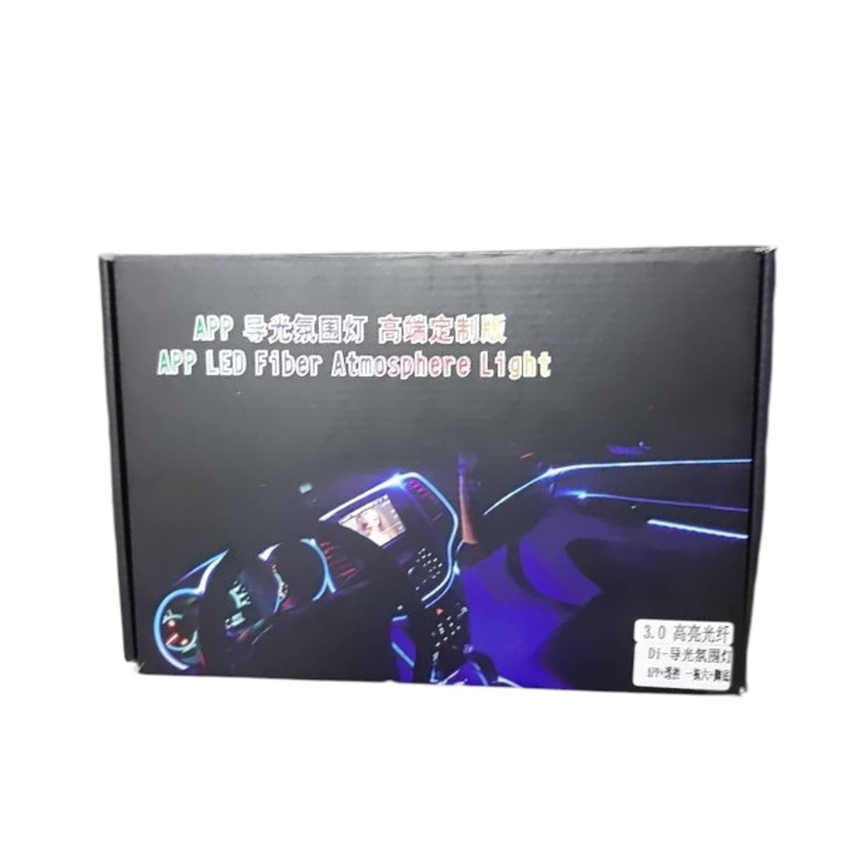 Salon üçün neon LED fiber işığı Green_avto_003