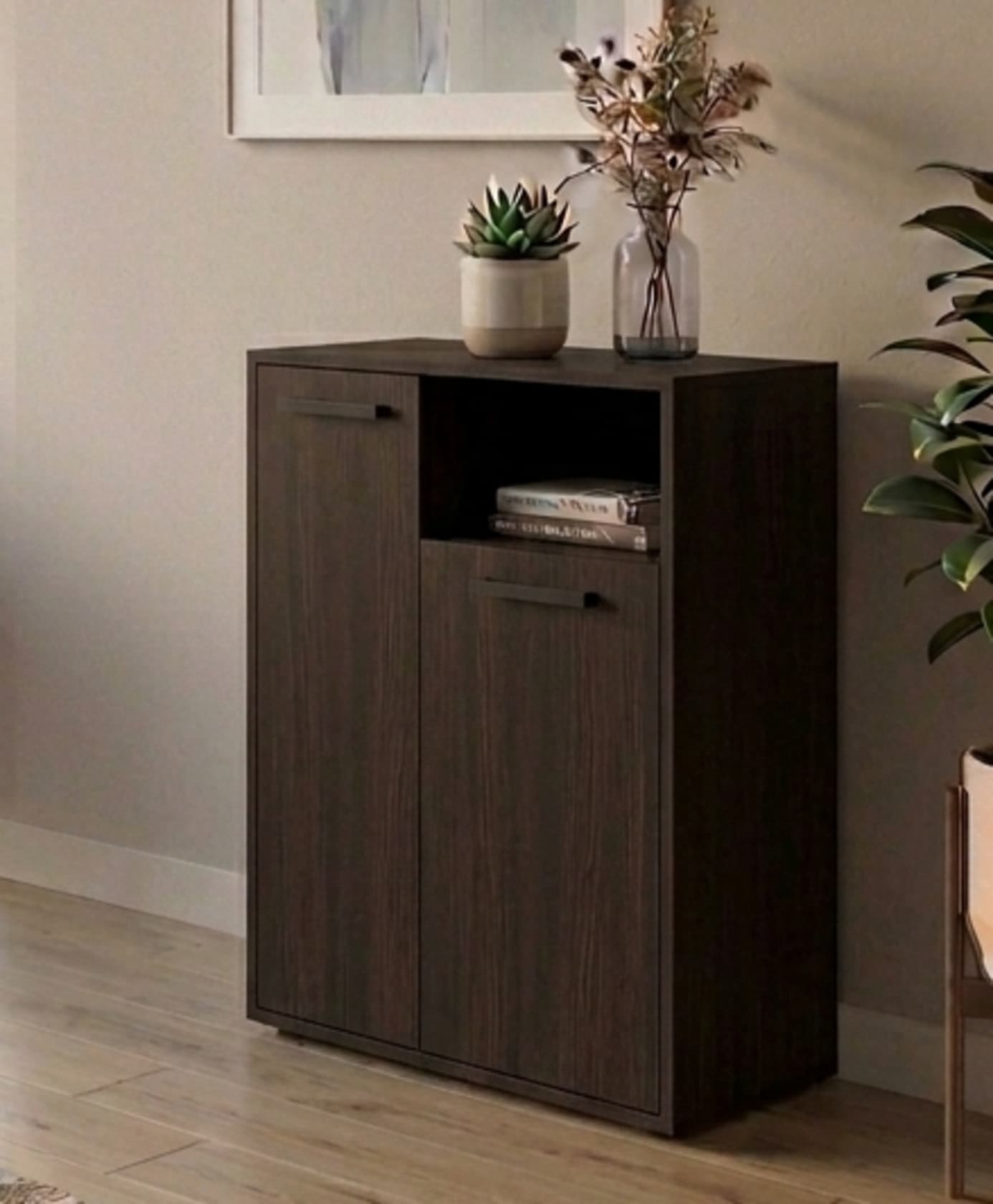 Tumba MB12, laminat, rəng Venge, 90x65x35 sm