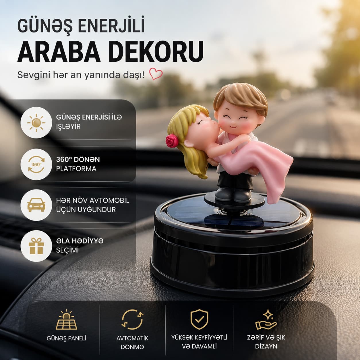 Avtomobil üçün asma bəzək, Dekor, Dairə, Qara
