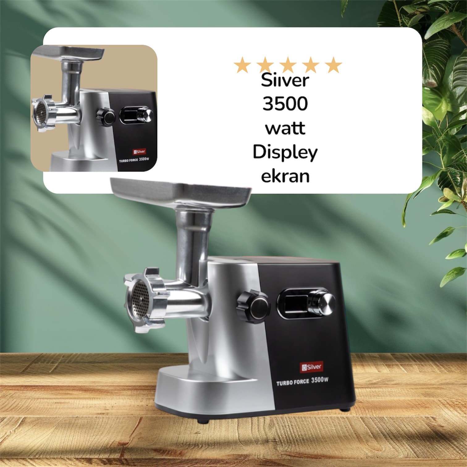 Ətçəkən maşın Silver Pp4334 3500W
