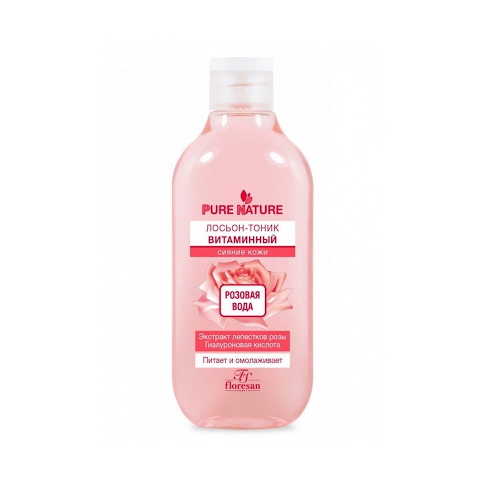 Üz üçün losyon-tonik Floresan Cosmetic Pure Nature Vitaminli 300 ml