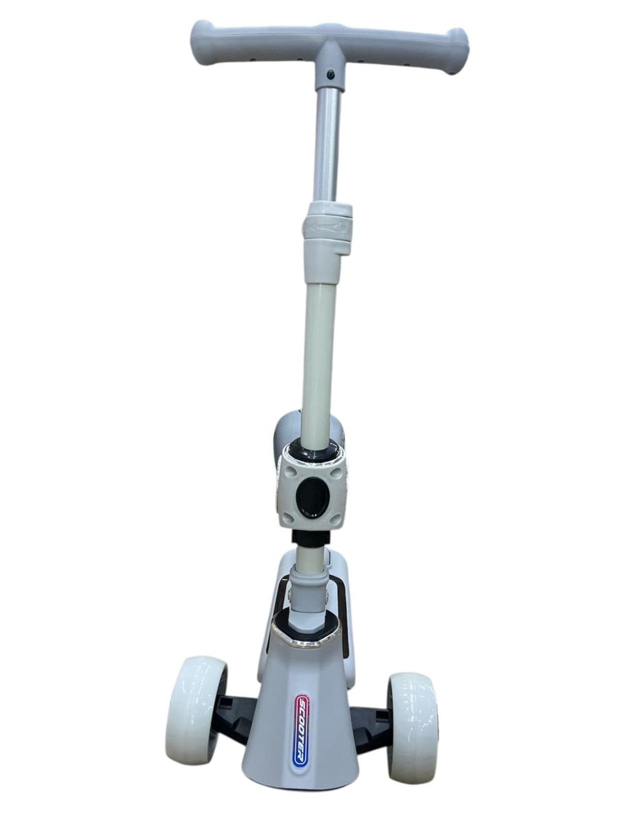 Uşaq samokatı 5237_588-1B, oturacaqlı, bluetooth-la, boz — şəkil 2