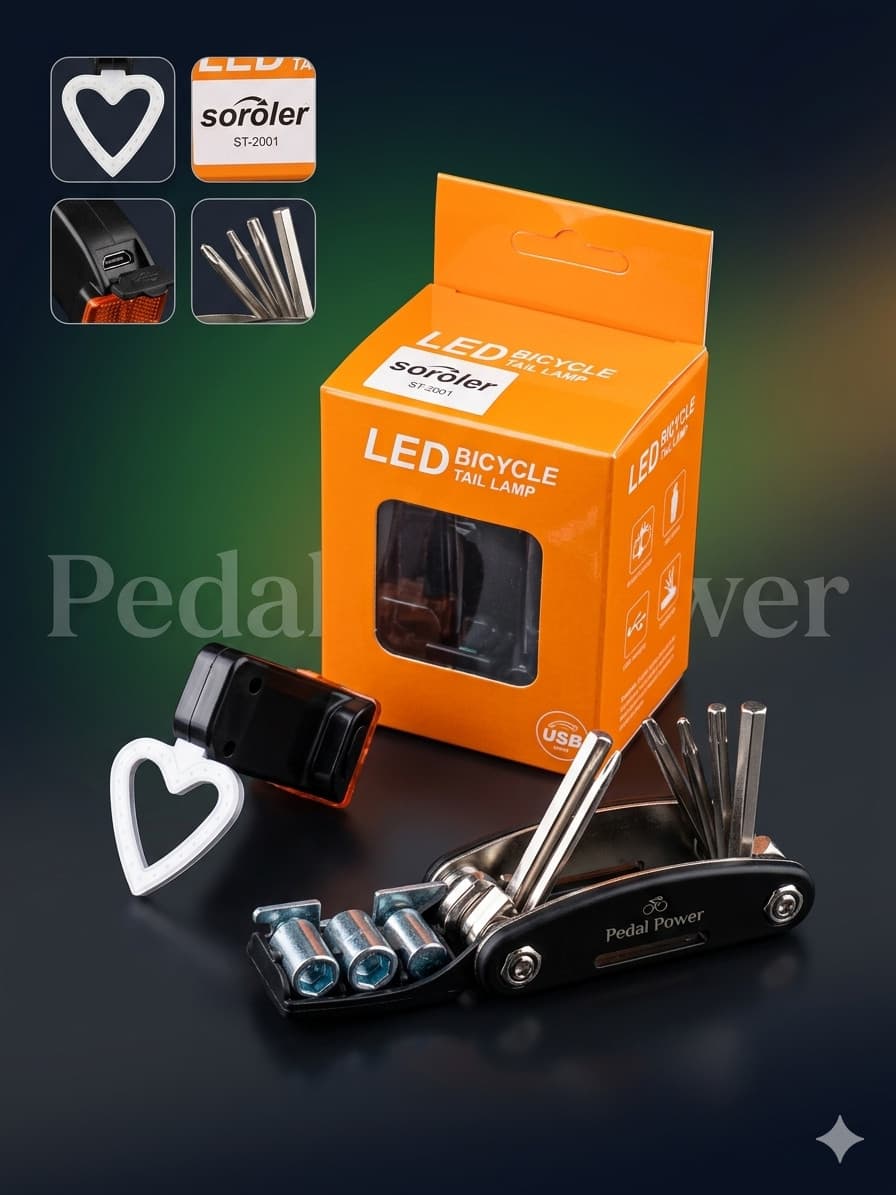 Velosiped üçün fənər və alət dəsti Soldier Pedal Power — изображение 2
