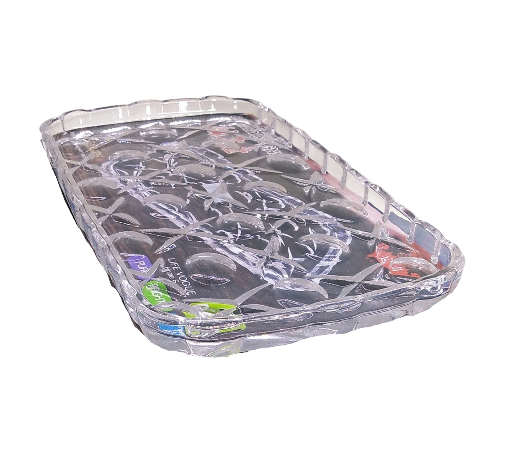 Tort üçün nimçə Yujing Glass Ware YJP-7401-1B, şəffaf