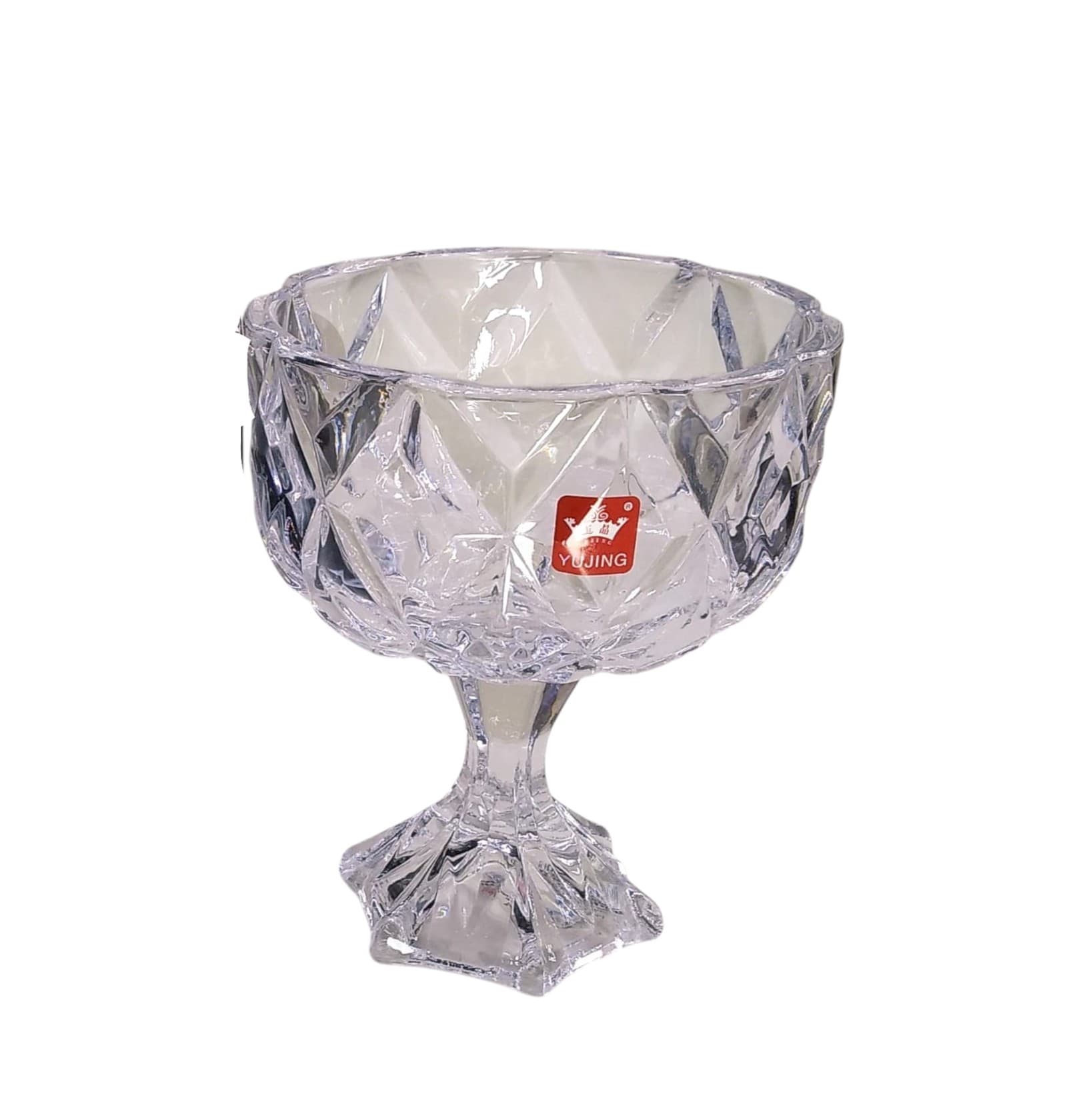 Şəkər qabı Yujing Glass Ware YJP-7081-1, şüşə, şəffaf