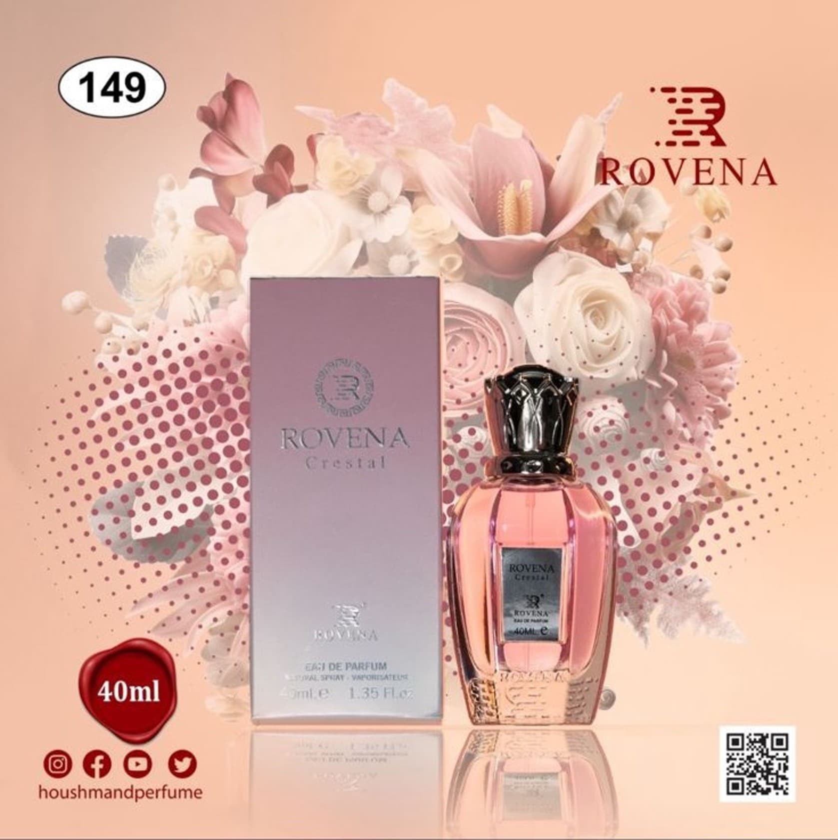 Rovena Crestal qadınlar üçün ətir suyu 40 ml