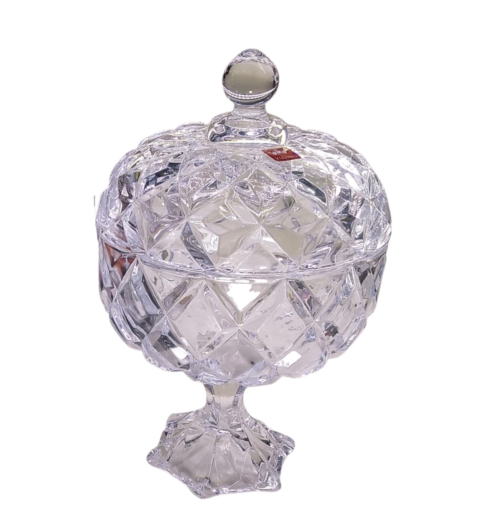 Şəkər qabı Yujing Glass Ware YJZJ-6106-2, şüşə, şəffaf