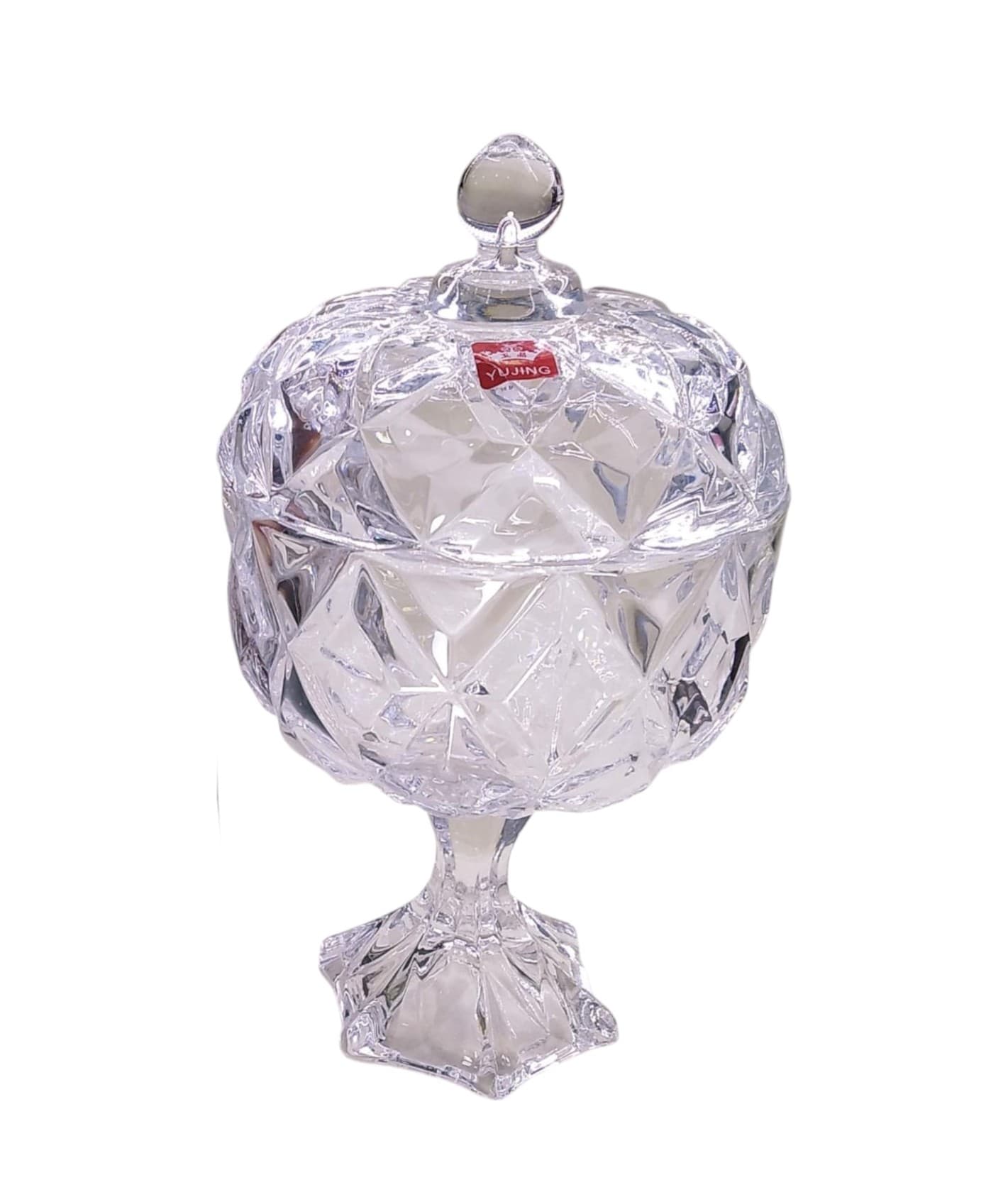 Şəkər qabı Yujing Glass Ware YJZJ-6106-1, şüşə, şəffaf
