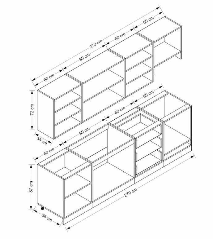 Mətbəx üçün şkaf Elegant EK009 — image 4