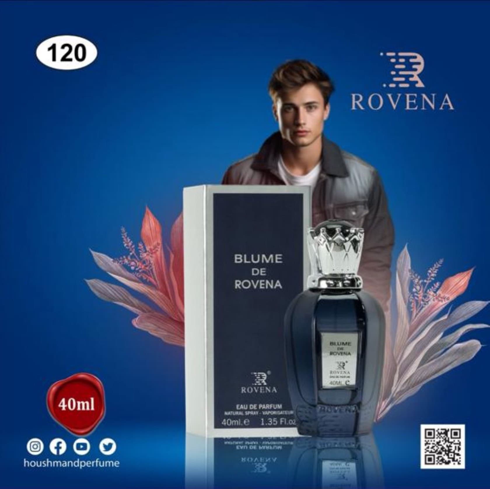 Blume De Rovena kişilər üçün ətir suyu 40 ml.