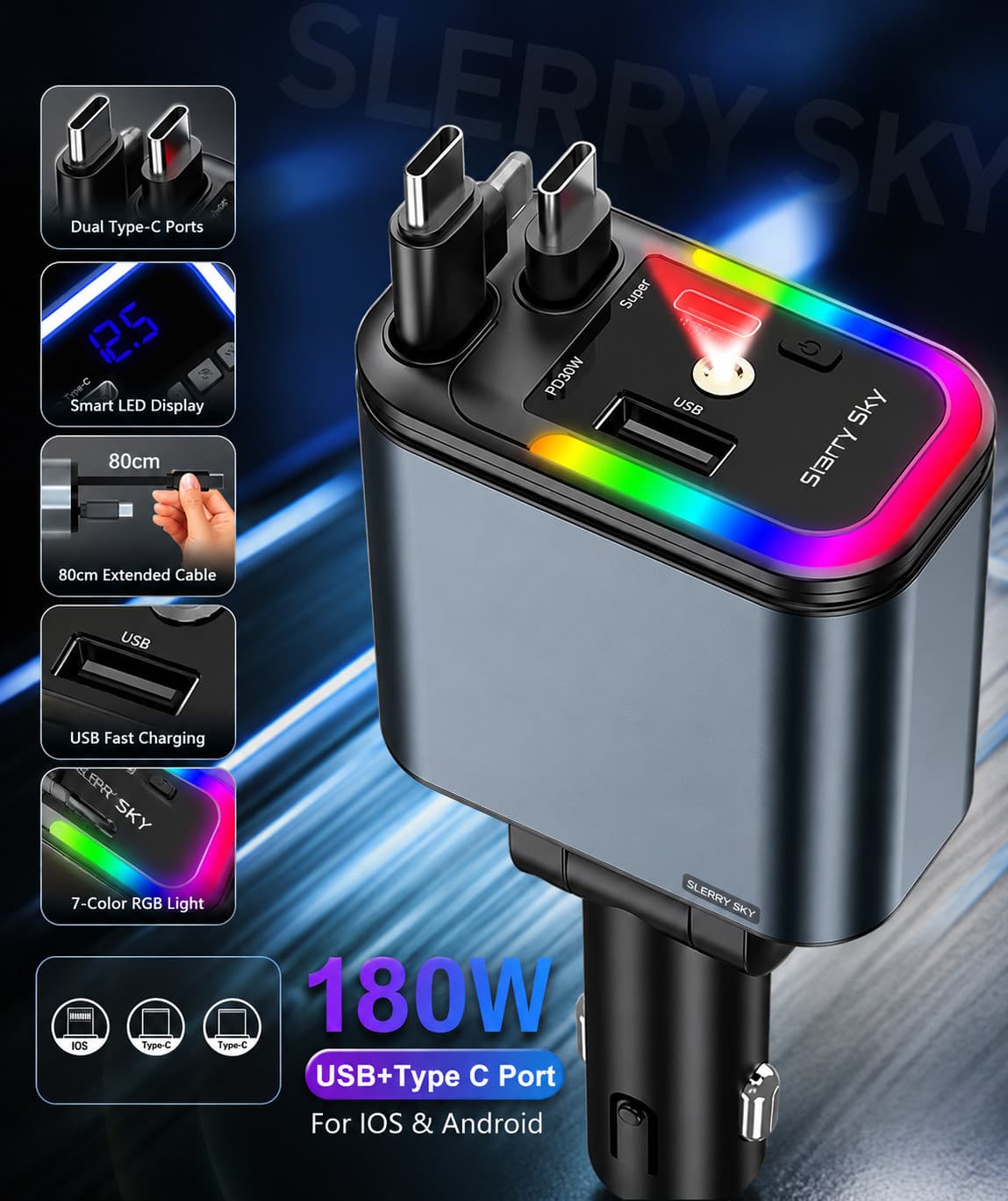 Avtomobil enerji toplama cihazı Starry Sky 5/1, 120W