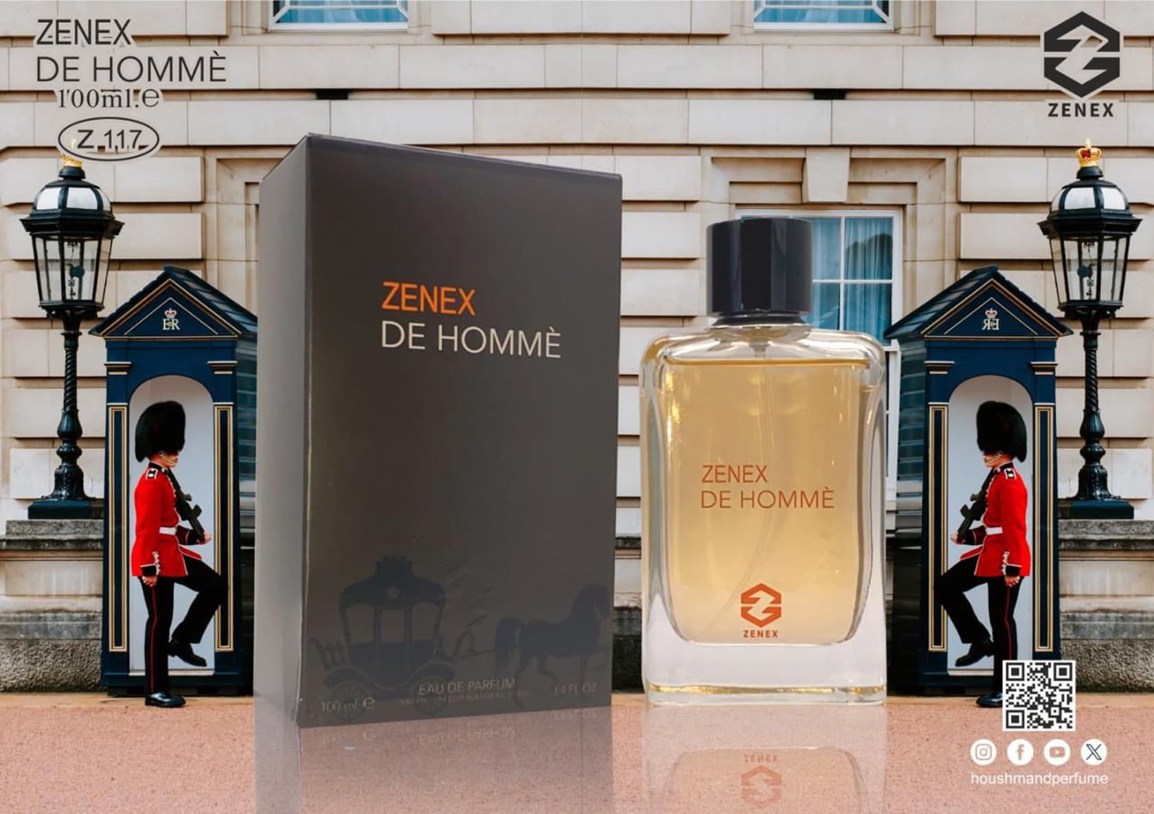 Zenex De Homme kişilər üçün ətir suyu 100 ml.